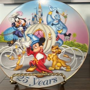25 year Walt Disney collectible plate . In great condition. 1996
